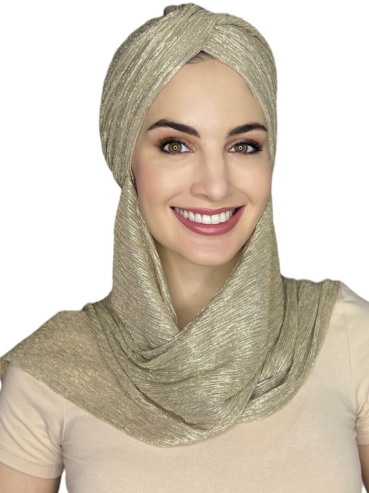 Hijab Elegance Gold